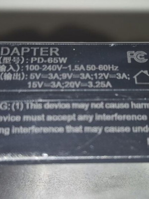 Universal Laptop Charger 65W Type-C