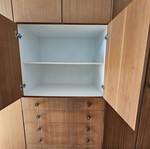 Wooden wardrobe, polished