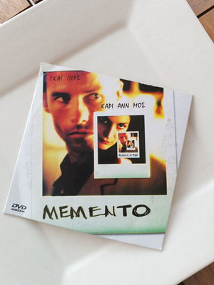 Memento DVD like new, crime thriller with subtitles