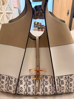 Tods τσάντα ώμου καινούργια, πολύχρωμη, συλλεκτικό σχέδιο