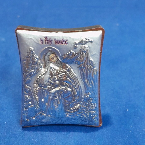 Small Prophet Elias icon new made of precious metals