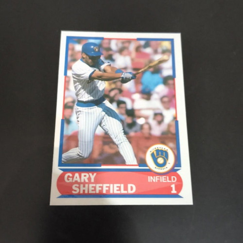 1989 Score Gary Sheffield Milwaukee Brewers Baseball Card mint condition
