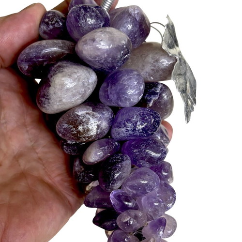 Amethyst Handmade Decorative Grape Cluster 510g