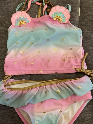 Betsey Johnson παιδικό μαγιό μπικίνι μεταχειρισμένο, μέγεθος 110 cm
