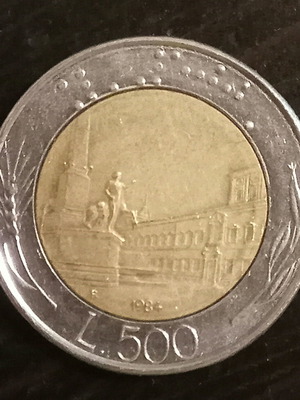 Νόμισμα 500 Λίρες Ιταλίας 1984