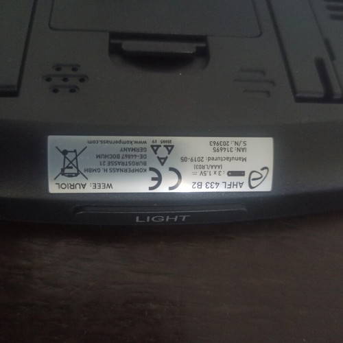 Digital clock and weather station used, tabletop