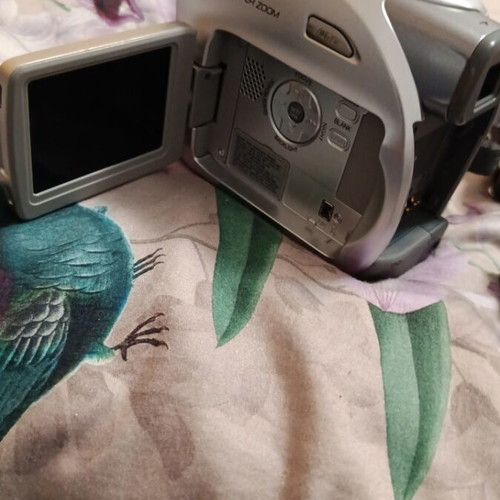 JVC GR D320E video camera used, includes cables and accessories