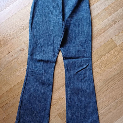 Stretch denim jeans used, bootcut fit, size L