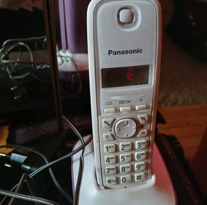 Panasonic ασύρματο τηλέφωνο με αναγνώριση κλήσης μαζί με μπαταρίες
