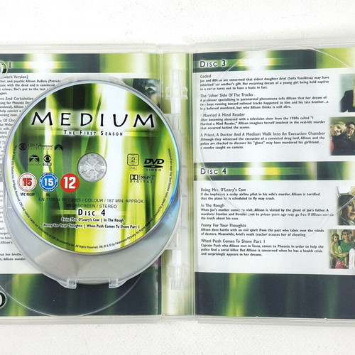 Medium First Season DVD used, 4 discs, English subtitles