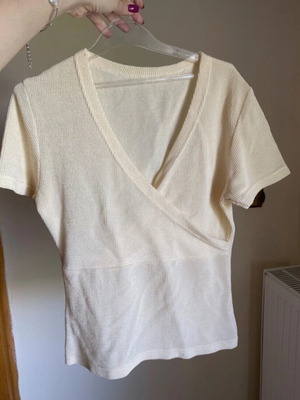 Wrap top new, beige, one size