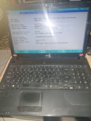 Acer Aspire 5552 laptop used with 8GB RAM, no disk, with charger
