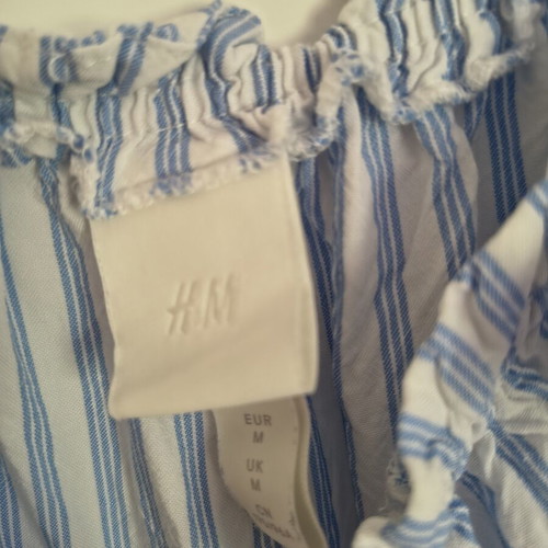 Summer dress H&S used, white and blue, size M