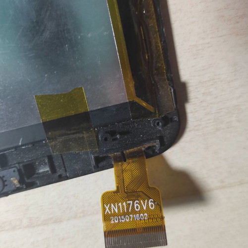 Screen GC070ABA8-FPCA0 with touch glass XN1176V6 used, complete