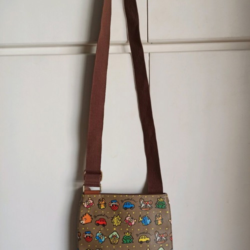 Braccialini crossbody bag like new, brown and multicolor