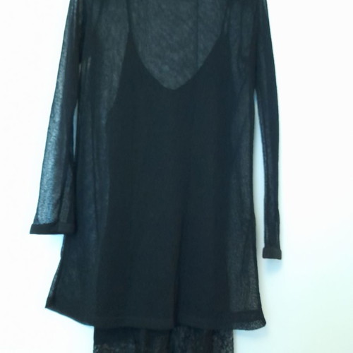 Zara dress used black with inner slip and lace trim