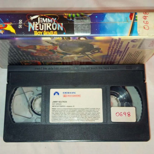 Jimmy Neutron Boy Genius VHS used, dubbed animated movie