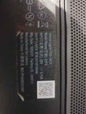 Lenovo Legion Y530-15ICH laptop for spare parts used