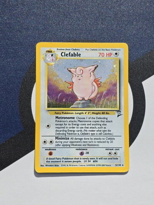 Clefable Base Set 2 holo card used
