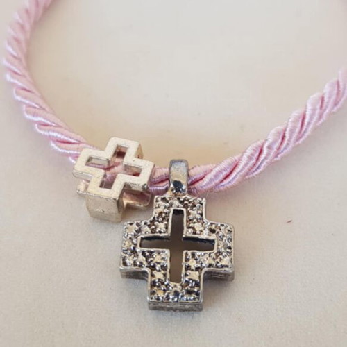 Bracelet with 2 crosses used