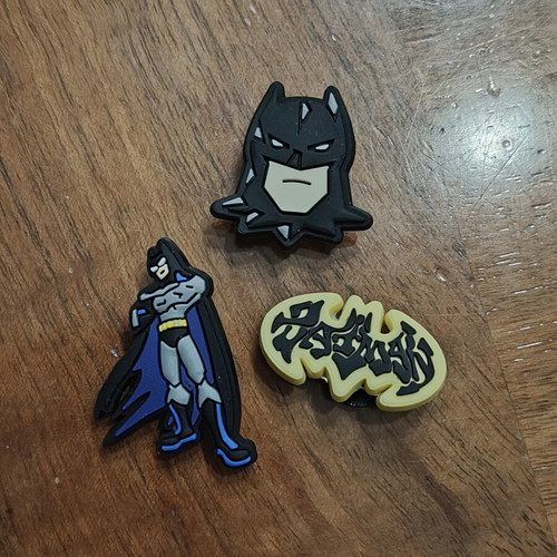 Batman pins set of 3 for Crocs new