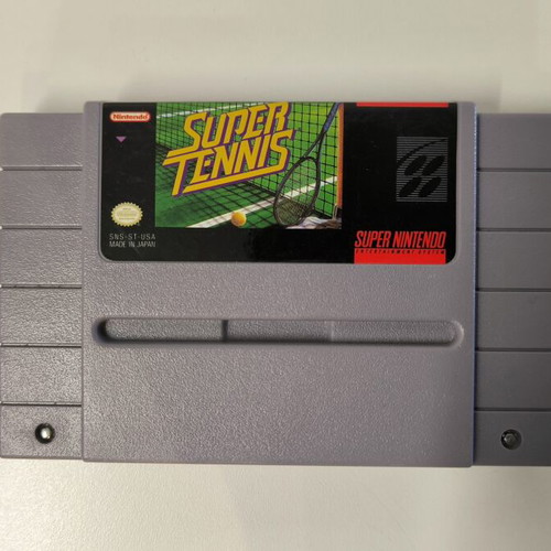 Super Tennis SNES USA Version cartridge used, sports game