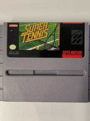 Super Tennis SNES USA Version cartridge used, sports game