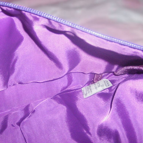 Tecnoskin women's toiletry bag new, colorful with purple lining