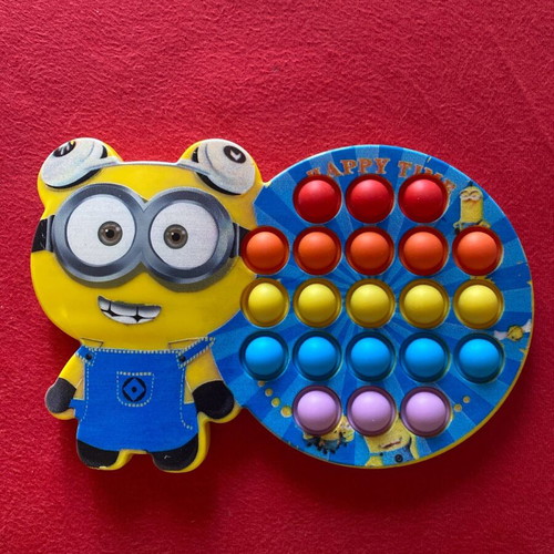 Minions Pop it Minion like new, approx. 20cm x 15cm