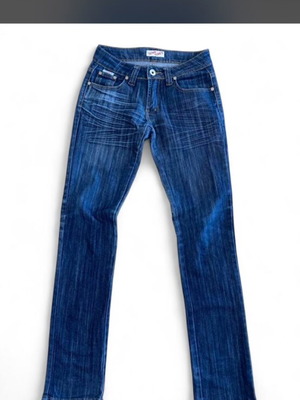 Terry jeans low rise mid rise vintage, blue, size S 36 8