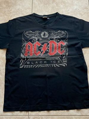AC/DC Black Ice μπλούζα T-shirt σαν καινούργιο, μαύρο, XL