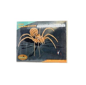 Πάζλ ξύλινο τρισδιάστατο Αράχνη 3D Black Widow Spider Anelixi