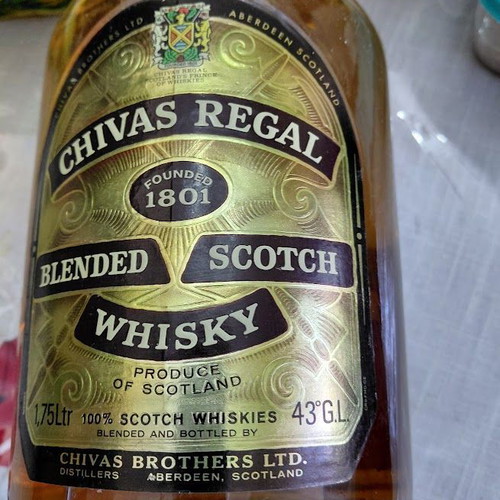 Chivas whisky 43 years 1.75 liters like new