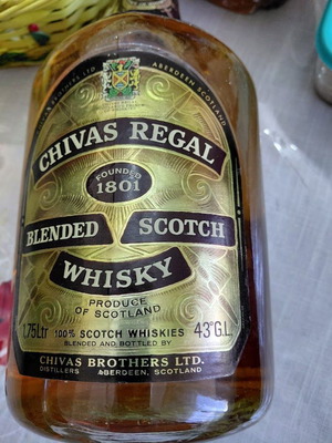 Chivas whisky 43 years 1.75 liters like new