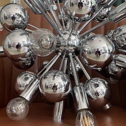 Vintage Sputnik chandelier by Cosack Leuchten, Germany