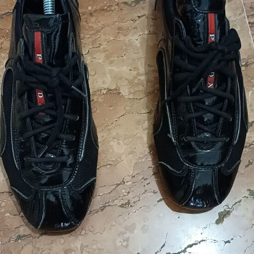 Prada casual shoes like new, black, sizes 40-40.5