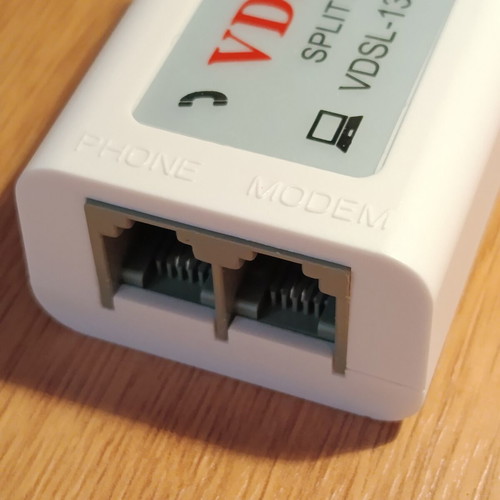 VDSL splitter 130082 like new for modem and phone line