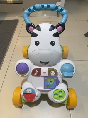 Fisher Price Zebra Walker like new with lights and sounds