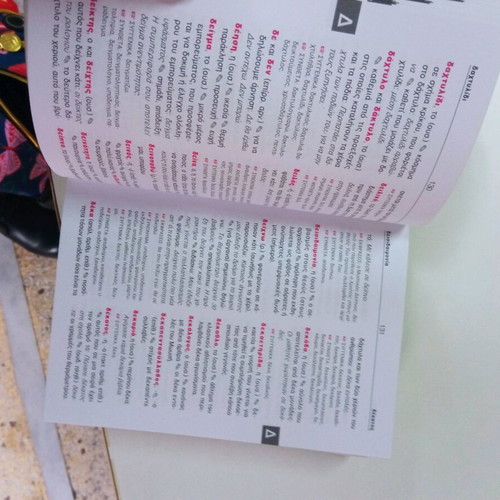 Dictionary used, small, orthographic - interpretative
