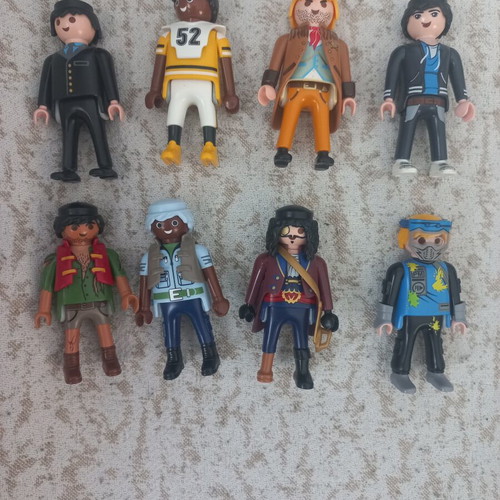Playmobil figures set of 8 used