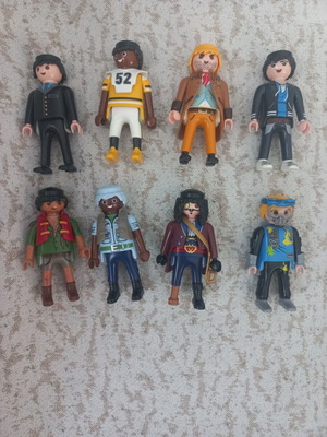 Playmobil figures set of 8 used