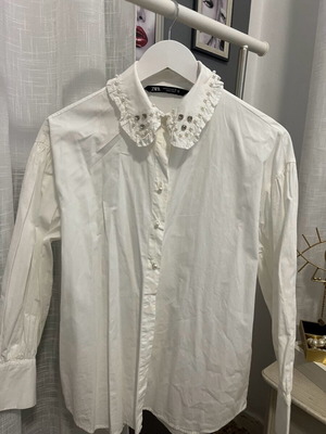 Zara shirt used, white, size S