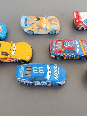 Disney Pixar Cars collectible metal toy cars pack of 8 used