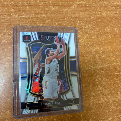 2025-26 Panini Select EuroLeague Premier Level White Prizm Sergio Llull card