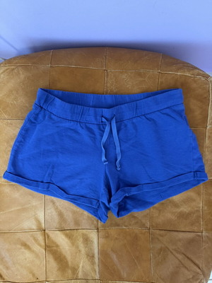 Pink Woman blue shorts, size S