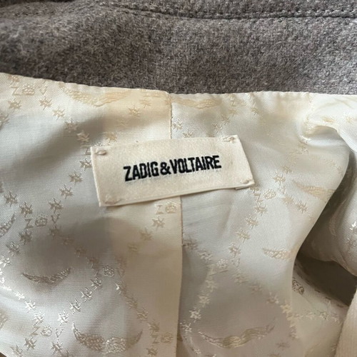 Zadig & Voltaire wool coat like new, gray, oversized small/medium