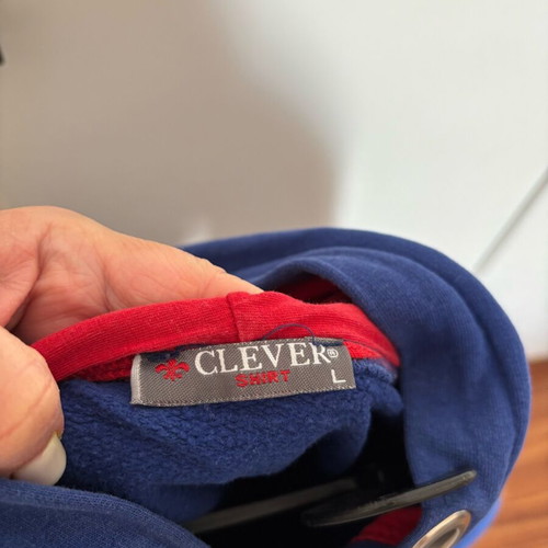 Clever sweatshirt 12 years like new, blue, size L