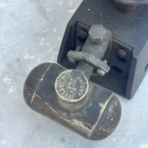 Feldmeyer German Antique Charcoal Iron with Econometer Patent Burner used