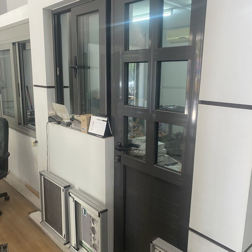 Kitchen door and window Europa like new, dark gray mix