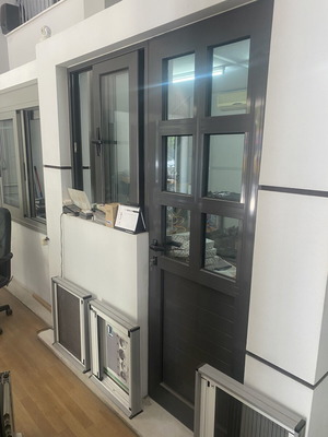 Kitchen door and window Europa like new, dark gray mix